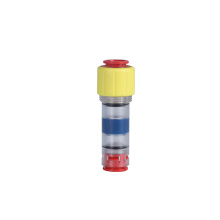 Hot sale transparent plastic pipe fitting gas-water block microduct connector